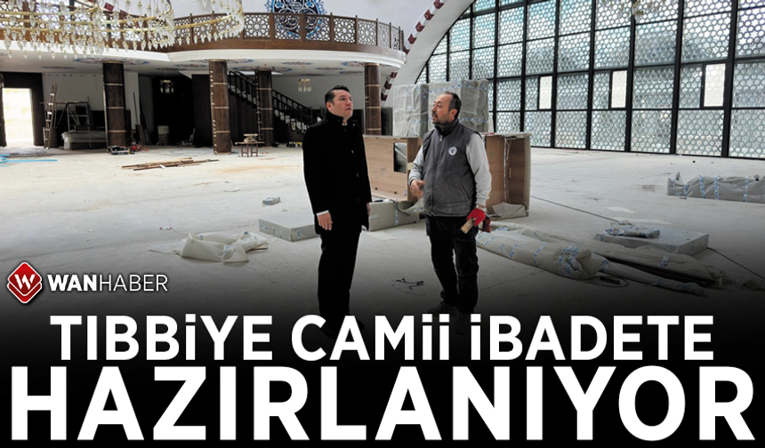 Tıbbiye Camii ibadete hazırlanıyor