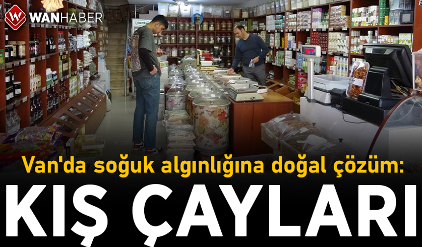 Van'da soğuk algınlığına doğal çözüm: Kış çayları