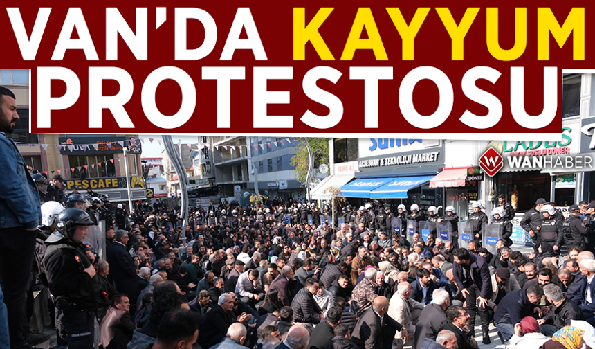 Van’da kayyum protestosu