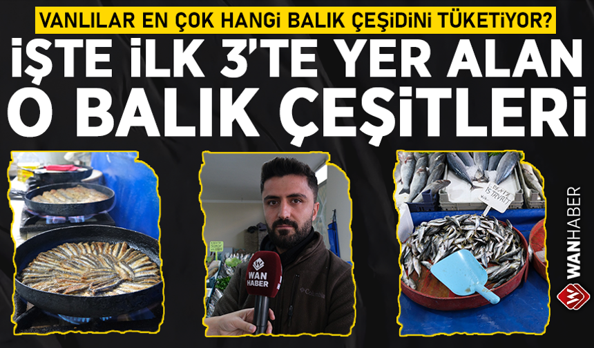 Vanlılar en çok hangi balık çeşidini tüketiyor? İşte ilk 3’te yer alan o balık çeşitleri…