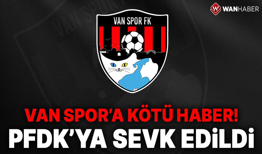 Van Spor'a kötü haber! PFDK'ya sevk edildi!