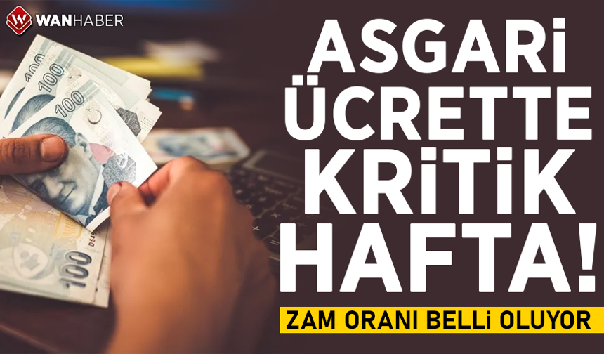 Yeni yılda geçerli olacak asgari ücretin bu hafta belirlenmesi bekleniyor