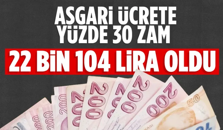 2025 yılı asgari ücreti belli oldu