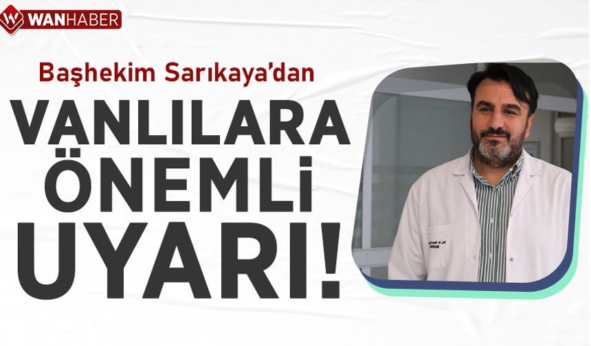 Başhekim Sarıkaya’dan hipertansiyon uyarısı!