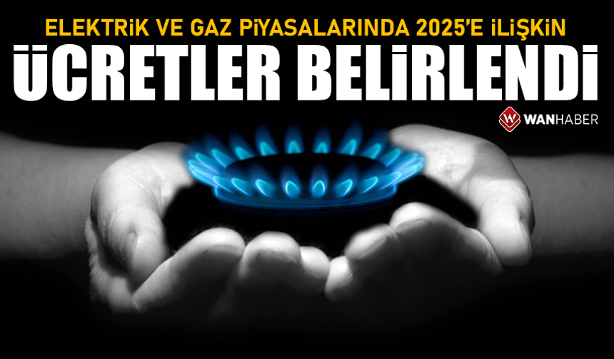 Vadeli elektrik ve gaz piyasalarında 2025'e ilişkin ücretler belirlendi