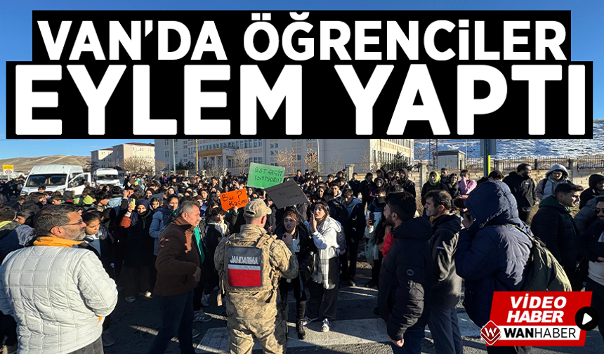 Van'da öğrenciler eylem yaptı