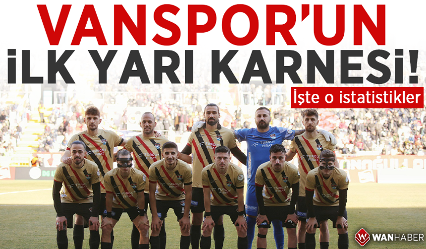 Vanspor’un ilk yarı karnesi! İşte o istatistikler