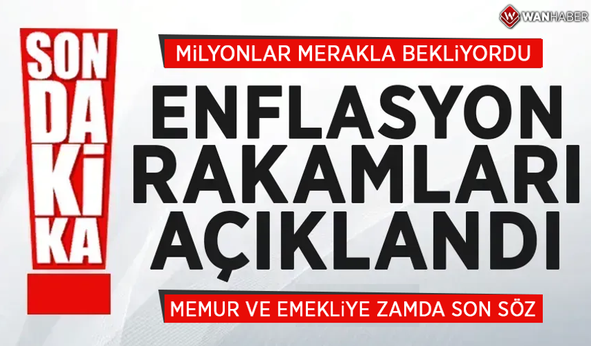 Memur ve emeklinin maaş zammını belirleyen aralık ayı enflasyonu açıklandı