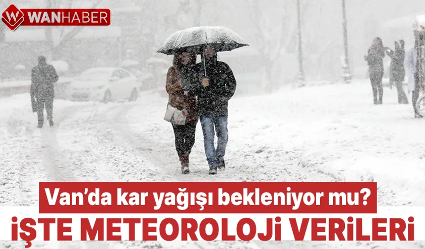 Van’a kar yağışı bekleniyor mu? İşte meteoroloji verileri