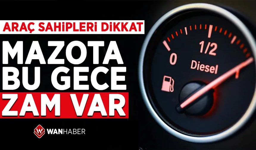 Motorine zam yolda! Depoları doldurmak için acele edin