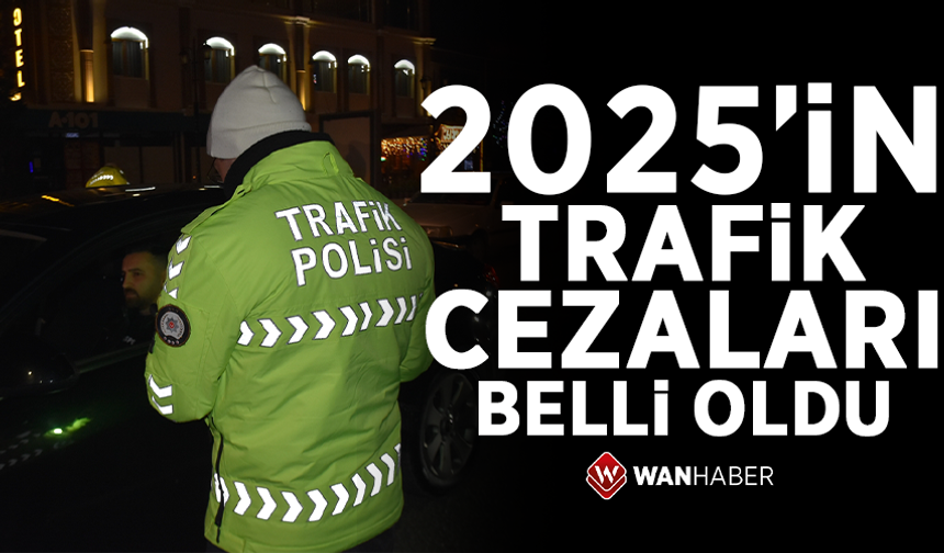 2025'in trafik cezaları belli oldu