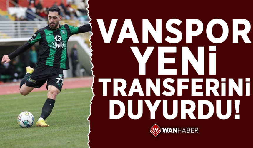 Van Spor yeni transferini duyurdu!