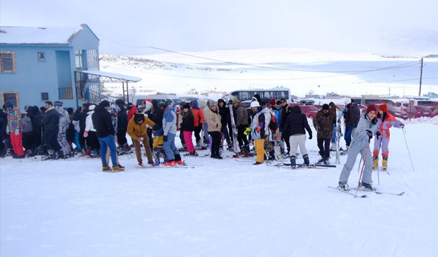 Abalı'da kayak sezonu 'nihayet' açıldı