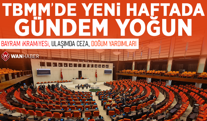 TBMM'de yeni haftada gündem yoğun