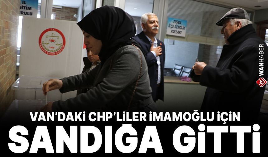 CHP Van teşkilatında cumhurbaşkanı adaylık ön seçimi başladı