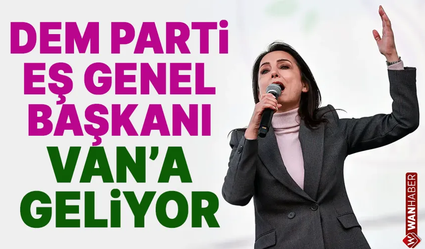 DEM Parti Eş Genel Başkanı Tülay Hatimoğulları Van’a geliyor