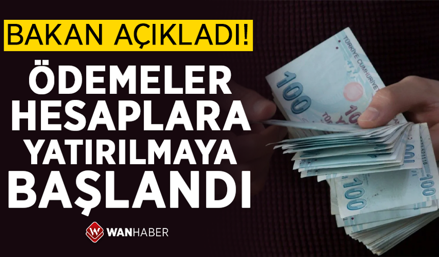 Evde Bakım Yardımı ödemeleri hesaplara yatırılmaya başlandı