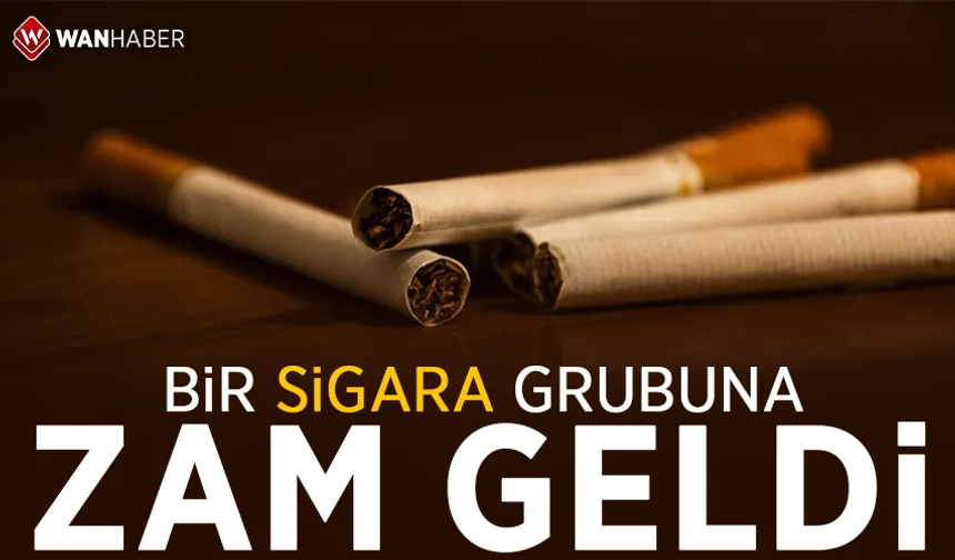 Bir sigara grubuna daha zam geldi!
