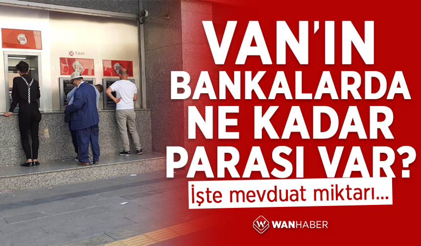 Van’ın bankalarda ne kadar parası var? İşte mevduat miktarı…