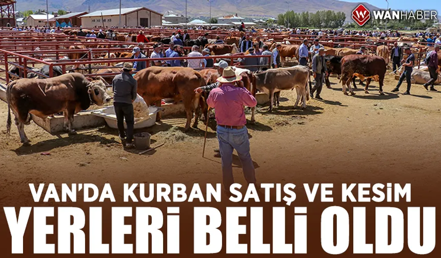 Van’da kurban satış ve kesim yerleri belli oldu! İşte detaylar...