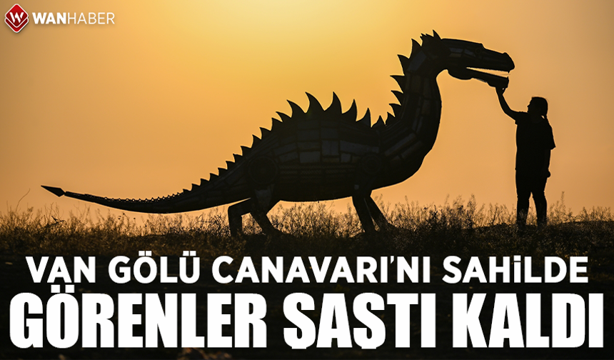 Van Gölü Canavarı'nı sahilde görenler şaştı kaldı! Tam 600 kilogram