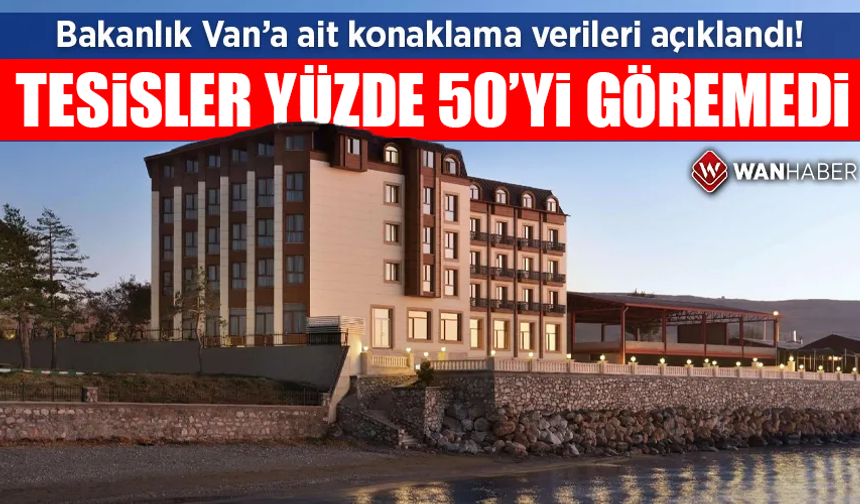 Van’ın konaklama verileri açıklandı! Tesisler yüzde 50’yi göremedi!