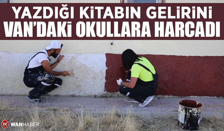 Yazdığı kitabın gelirini Van'daki okullara harcadı