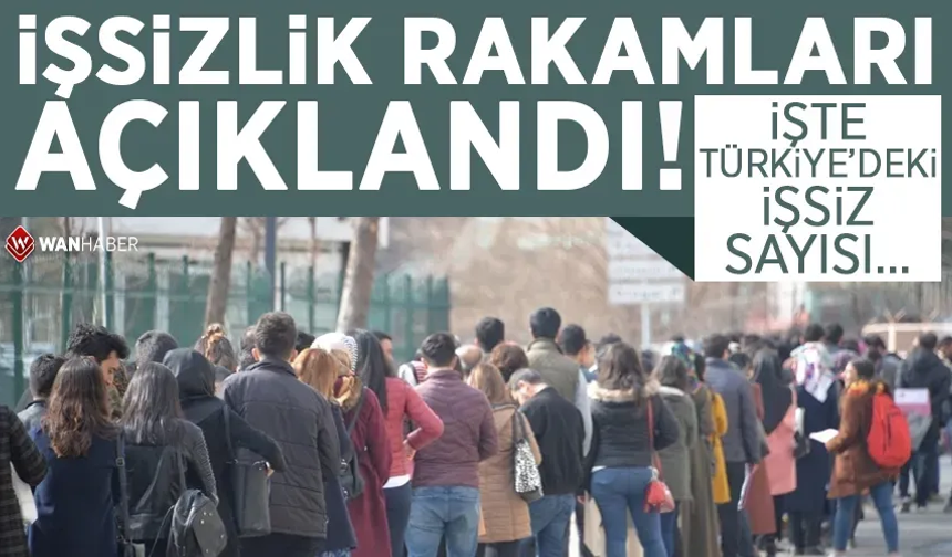 İşsizlik rakamları açıklandı! İşte Türkiye'deki işsiz sayısı