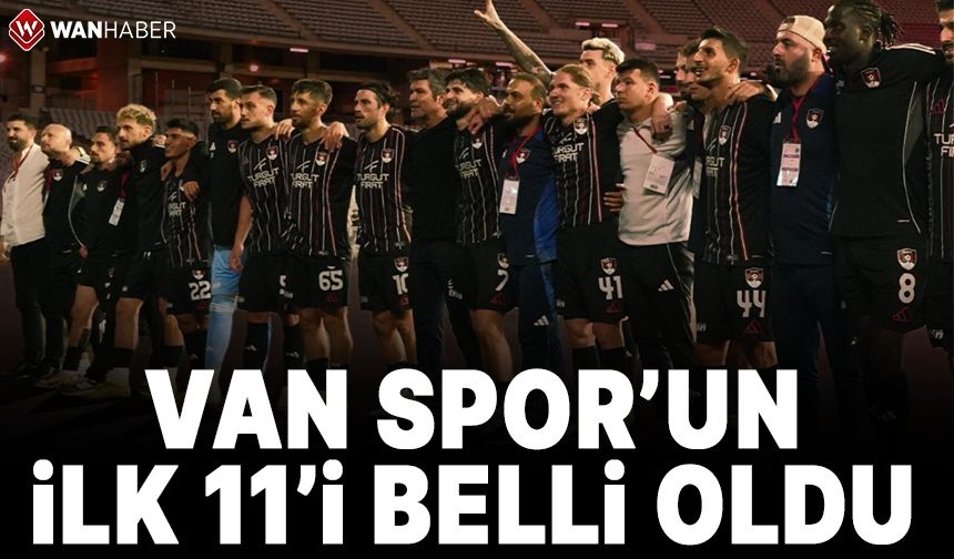 Vanspor'un Ümraniyespor karşısındaki ilk 11'i belli oldu