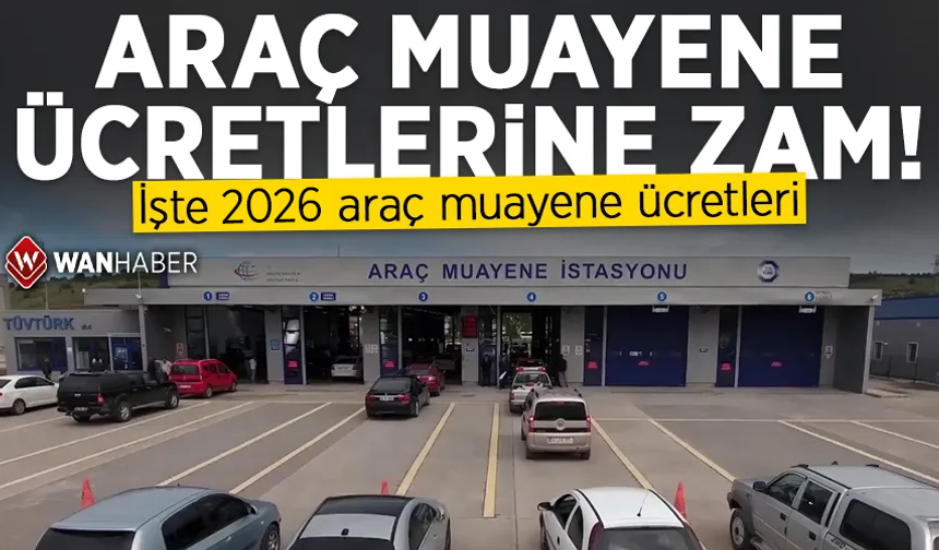 2026 muayene ücretleri belli oldu!