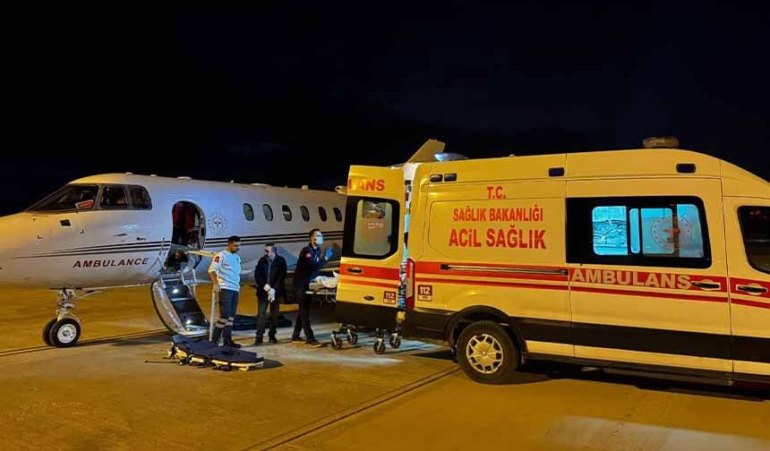 Hava ambulansı 11 yaşındaki çocuk için havalandı