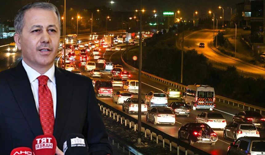 Bakan Yerlikaya trafikte yeni düzenlenlemenin detaylarını anlattı