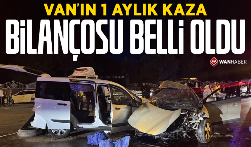Van’ın 1 aylık trafik kazası bilançosu belli oldu