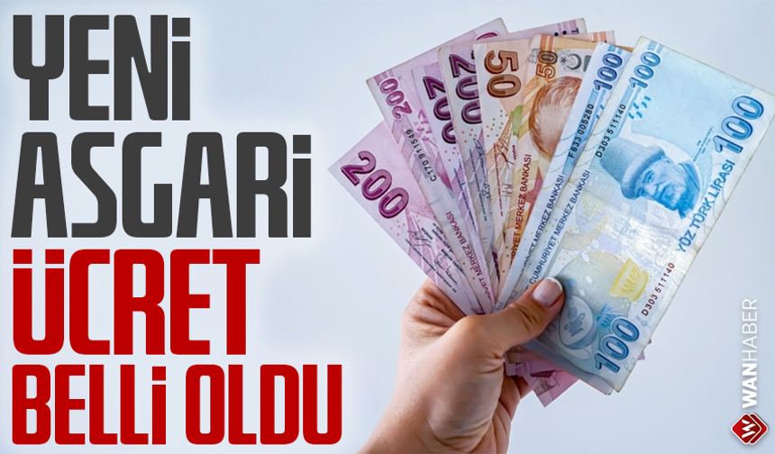 2026 yılı asgari ücreti belli oldu