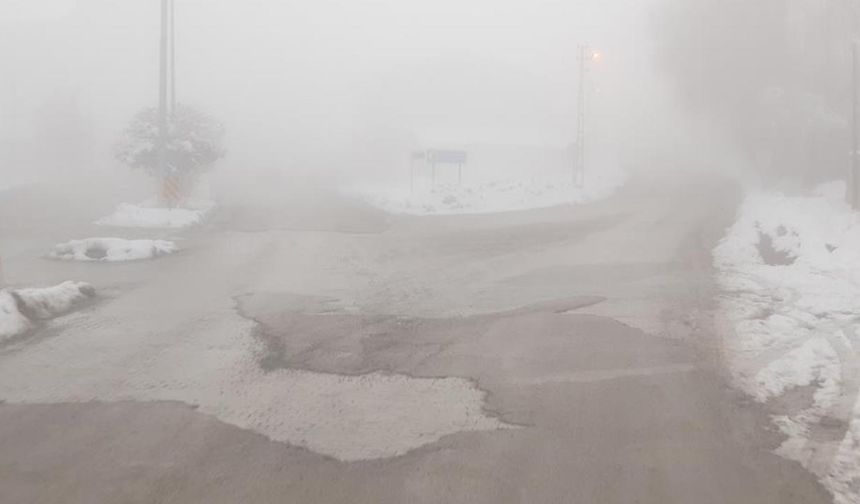 Başkale'de görüş mesafesi 5 metreye kadar düştü