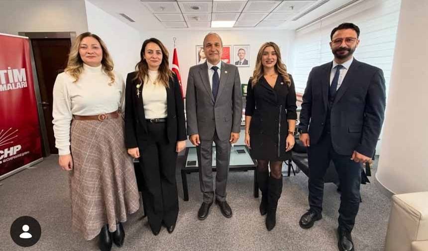 Eğitim Gücü Sen Van il heyeti TBMM’de temaslarda bulundu