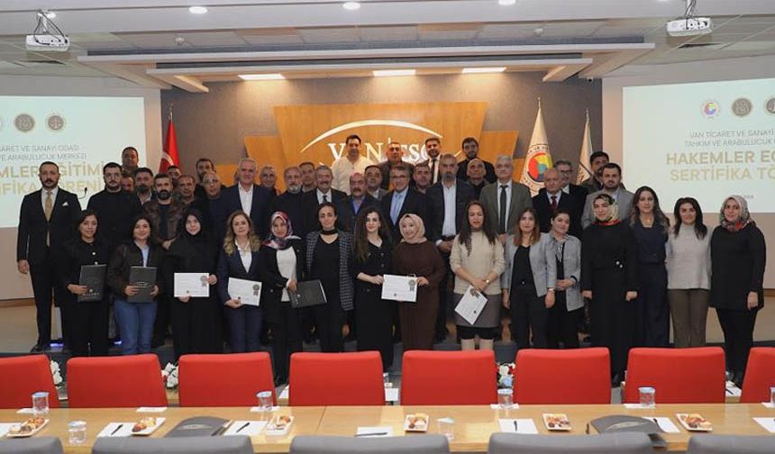 Van TSO'da ‘Hakemler Eğitimi Sertifika Töreni’ düzenlendi