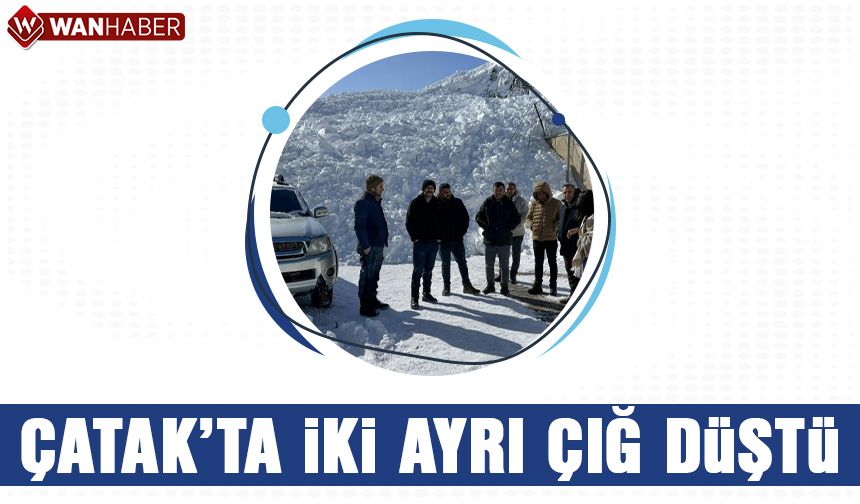 Çatak'ta TOKİ bölgesine iki ayrı çığ düştü