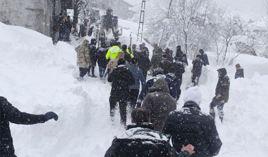 Van'da çığ altında kalan kadın yaşamını yitirdi