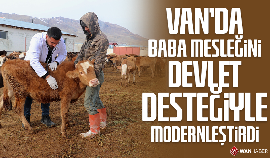 Van'da baba mesleğini devlet desteğiyle modernleştirdi