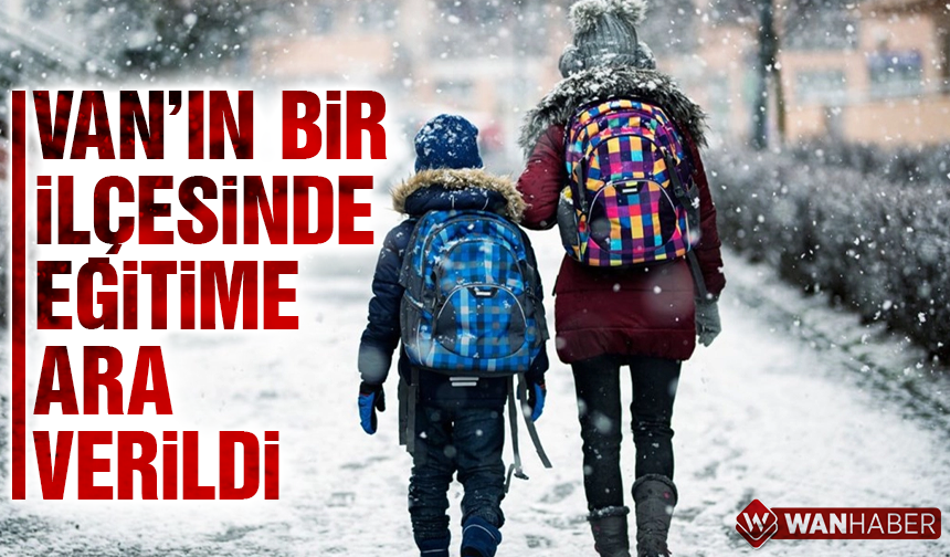 Çatak’ta eğitime kar engeli