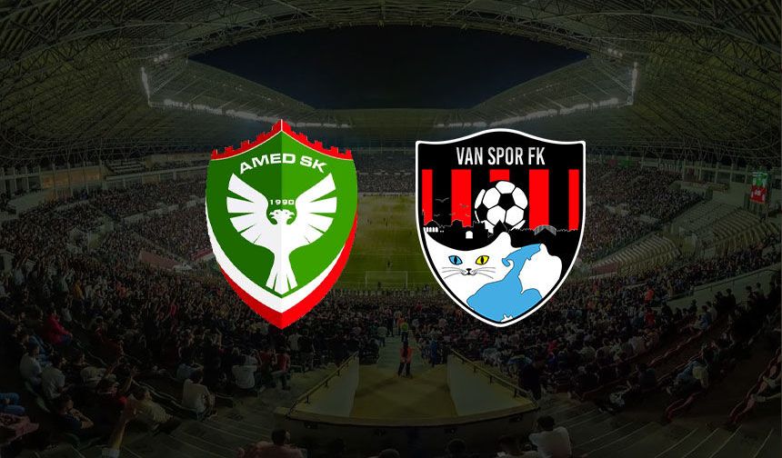 Amedspor – Vanspor maçının ilk 11’leri belli oldu