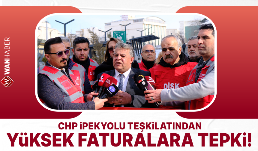 CHP Van'da yüksek faturalara tepki gösterdi