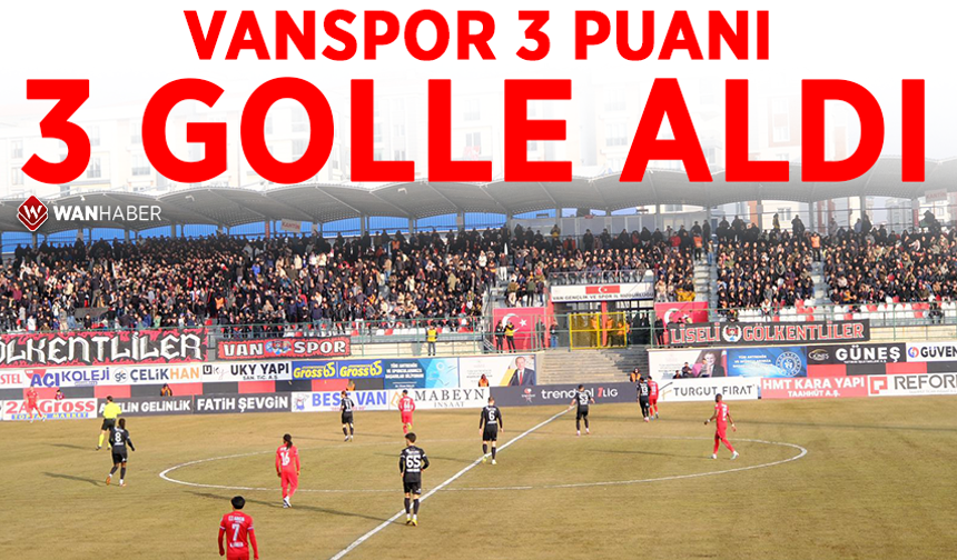 Vanspor 3 puanı 3 golle aldı