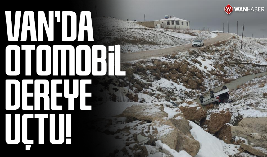 Van'da otomobil dereye uçtu: 3 yaralı