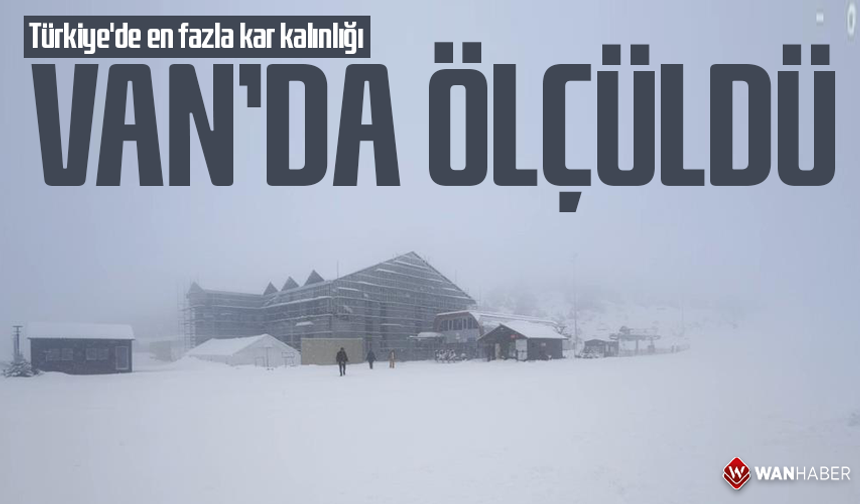 Türkiye'de en fazla kar kalınlığı Van'da ölçüldü