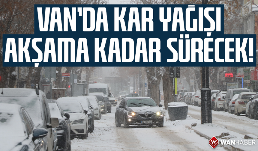 Meteoroloji verileri paylaşıldı: Van’da kar yağışı akşama kadar sürecek!