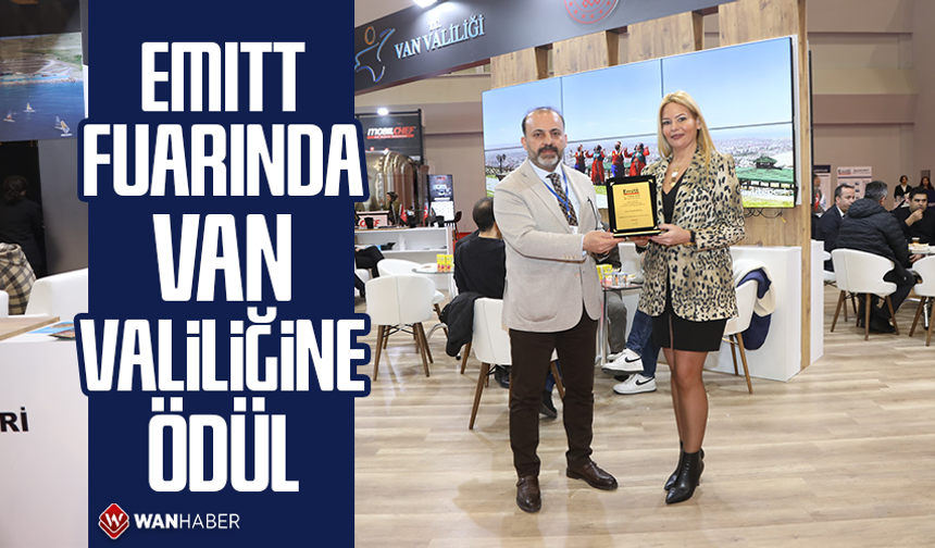 EMITT Fuarında Van Valiliğine ödül
