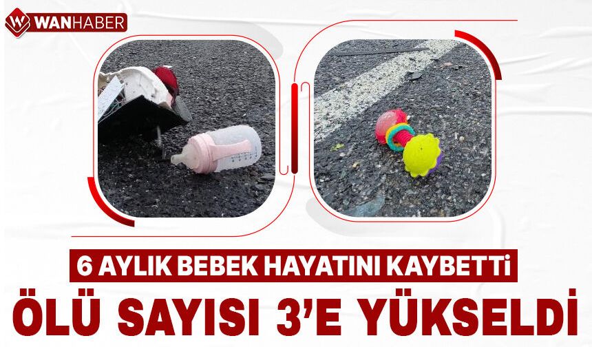 Kazada ağır yaralanan 6 aylık bebek hastanede vefat etti