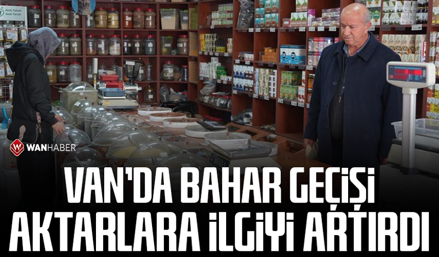 Van'da bahar geçişi aktarlara ilgiyi artırdı